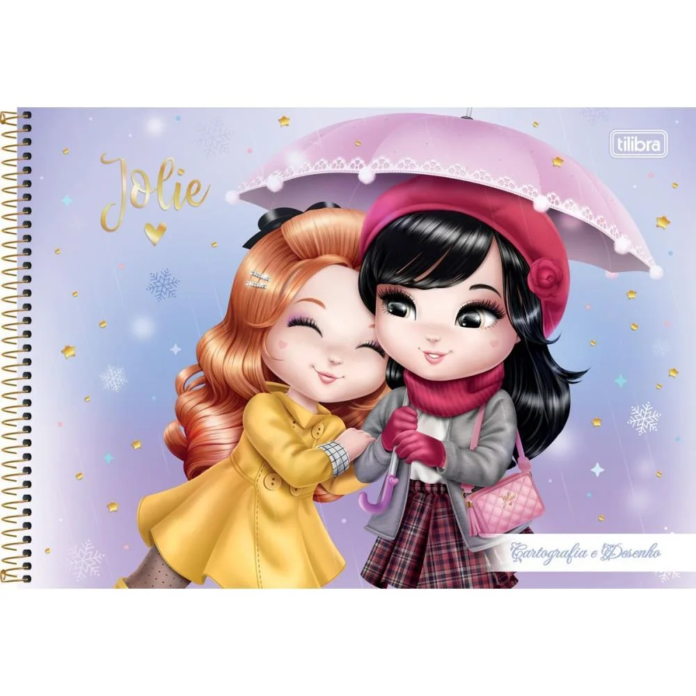 CADERNO DESENHO UNIV CAPA DURA JOLIE 80FLS. TILIBRA (PCT.C/04) - imagem 5