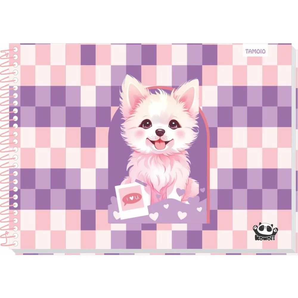 CADERNO DESENHO UNIV CAPA DURA KAWAII 48 FOLHAS TAMOIO (PCT.C/04) - imagem 3
