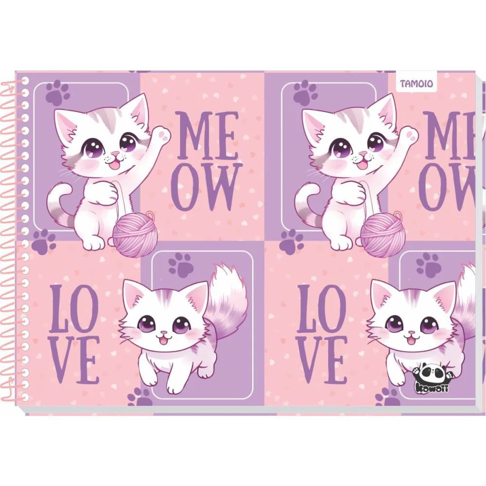 CADERNO DESENHO UNIV CAPA DURA KAWAII 48 FOLHAS TAMOIO (PCT.C/04) - imagem 5