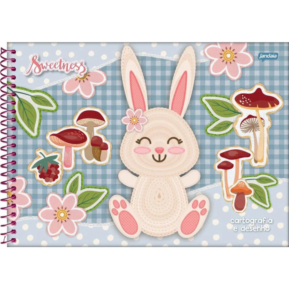 CADERNO DESENHO UNIV CAPA DURA SWEETNESS 80FLS. JANDAIA (PCT.C/04) - imagem 2