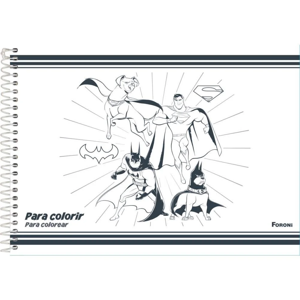 CADERNO DESENHO UNIV CAPA DURA SUPER PETS 80FLS. FORONI (PCT.C/05) - imagem 4