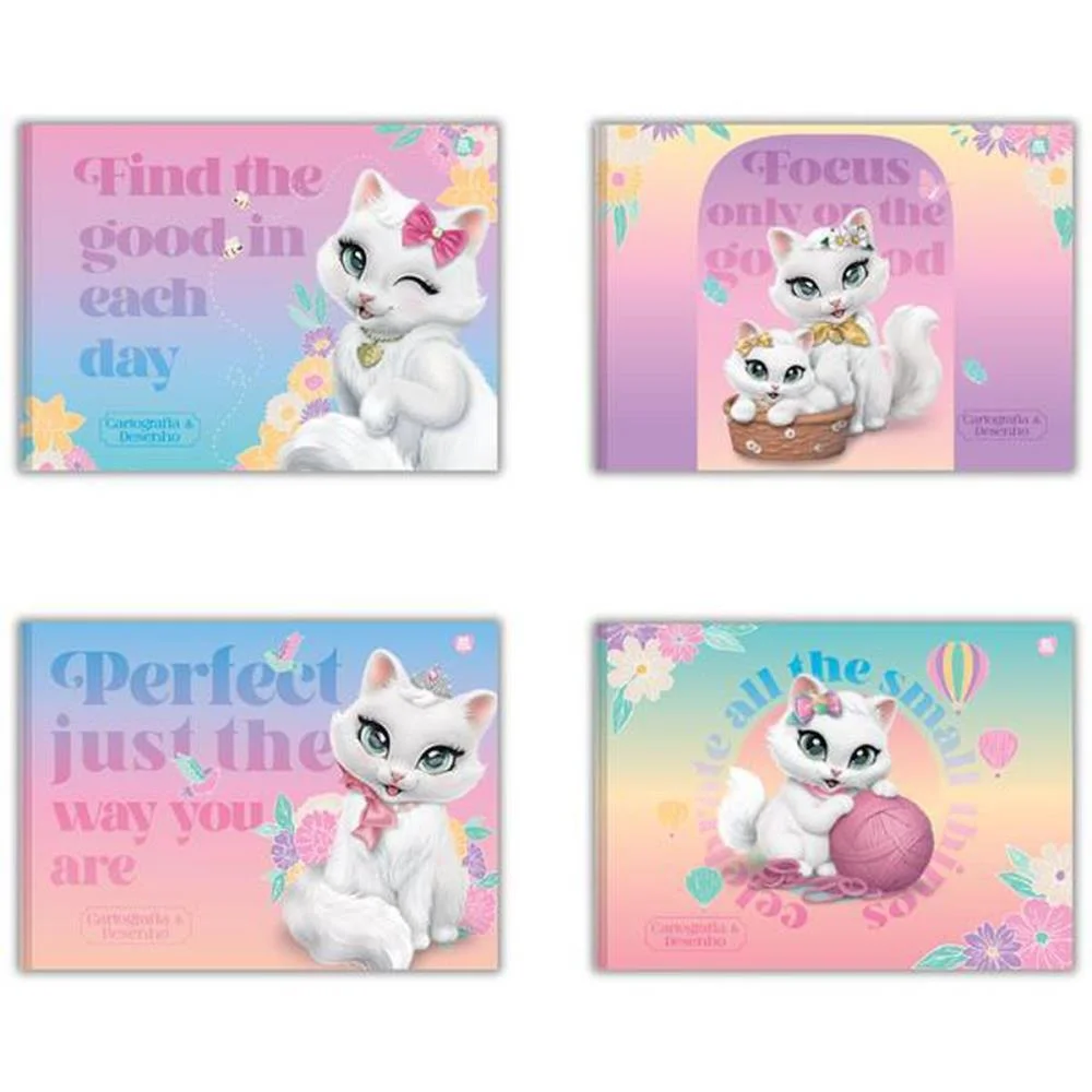 CADERNO DESENHO UNIV CAPA DURA SISSI COSTURADO 48F ANIMATIVA (PCT.C/10) - imagem 2