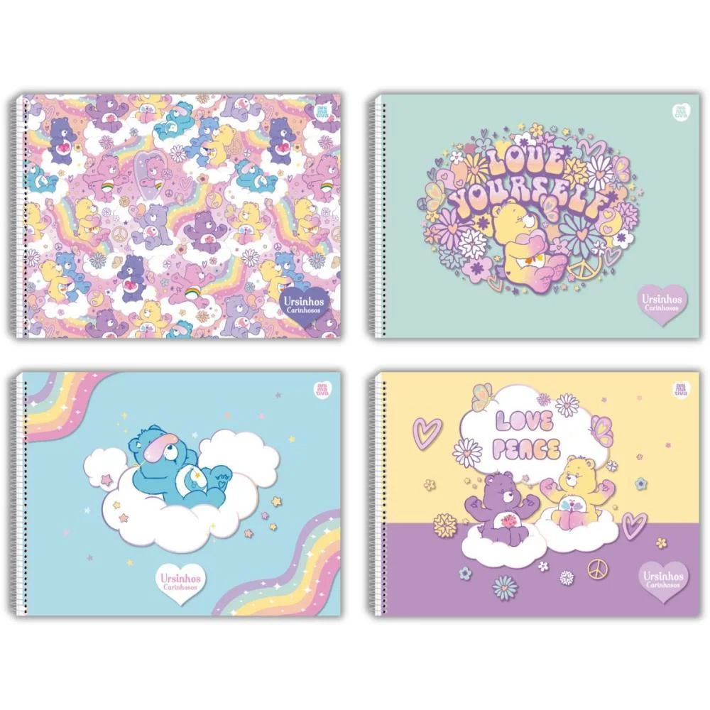 CADERNO DESENHO UNIV CAPA DURA URSINHOS CARINHOS 60F ANIMATIVA (PCT.C/05) - imagem 3