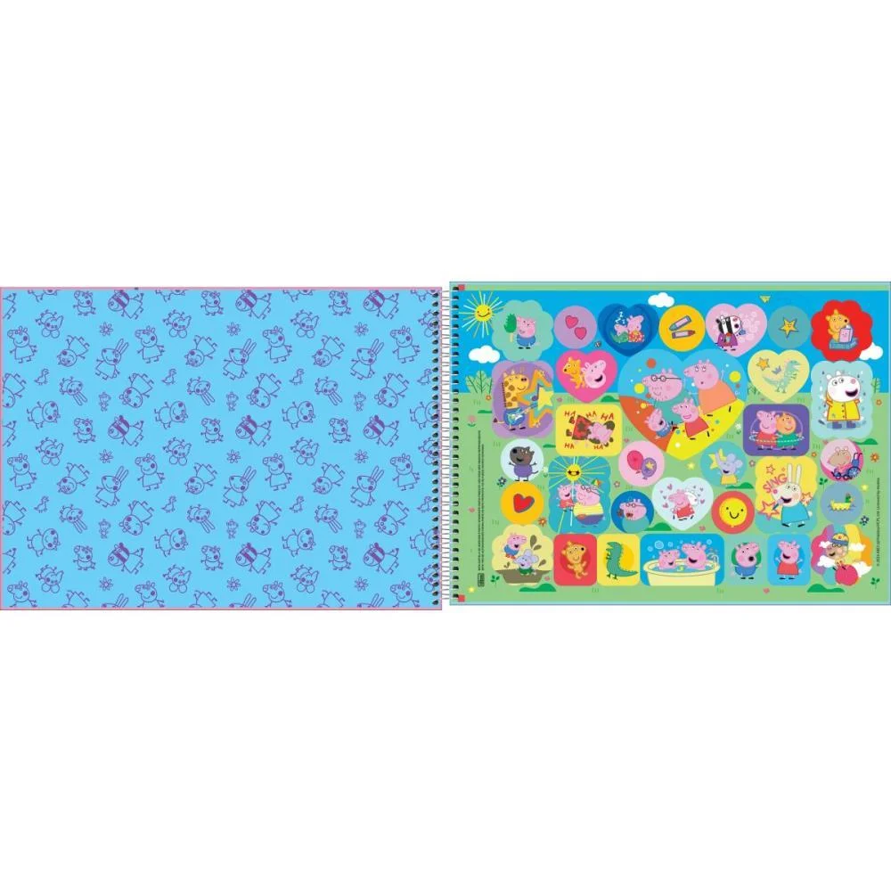 CADERNO DESENHO UNIV CAPA DURA PEPPA PIG 80FLS TILIBRA (PCT.C/04) - imagem 3