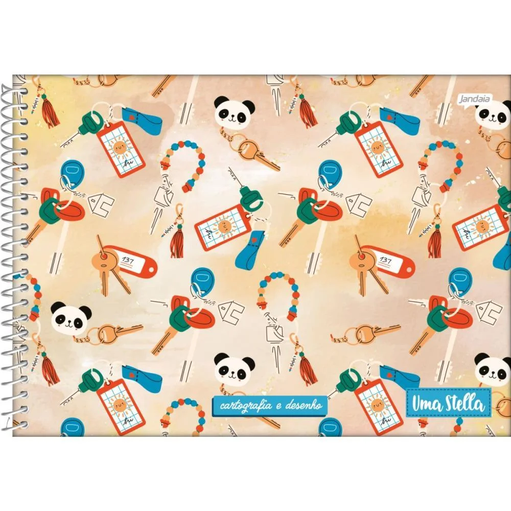 CADERNO DESENHO UNIV CAPA DURA STELLA 80FLS. JANDAIA (PCT.C/04) - imagem 4