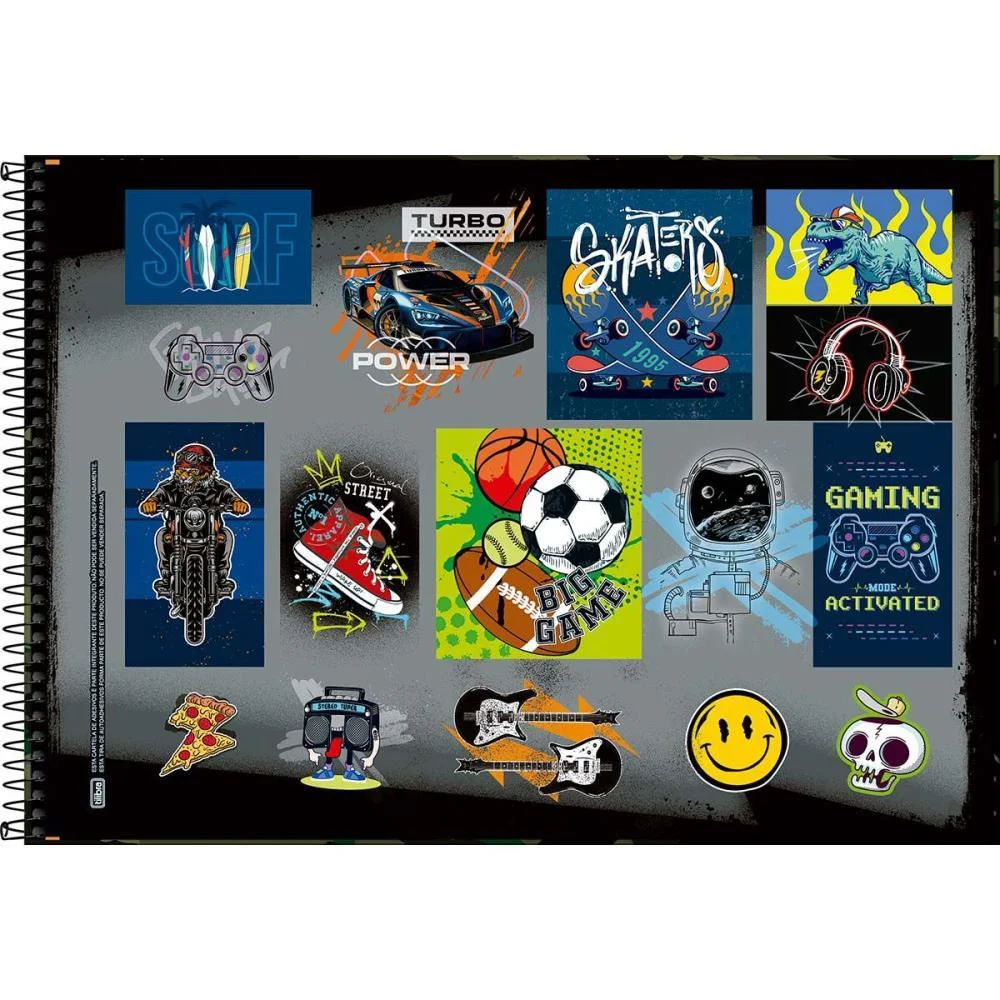 CADERNO DESENHO UNIV CAPA DURA STRONG 80FLS. ESPIRAL TILIBRA (PCT.C/04) - imagem 4