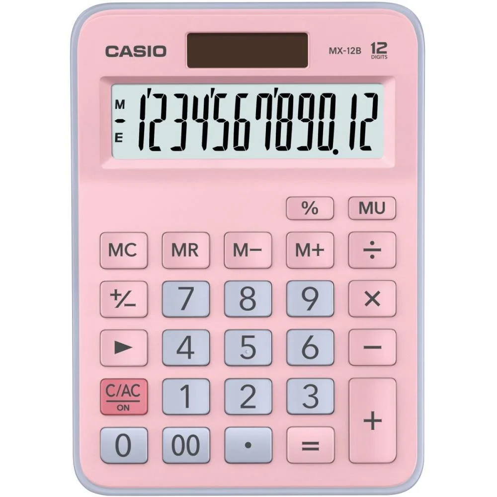 CALCULADORA DE MESA 12DIG.RS/AZ CLARO SOLAR/BATERI CASIO (UNIDADE) - imagem 3