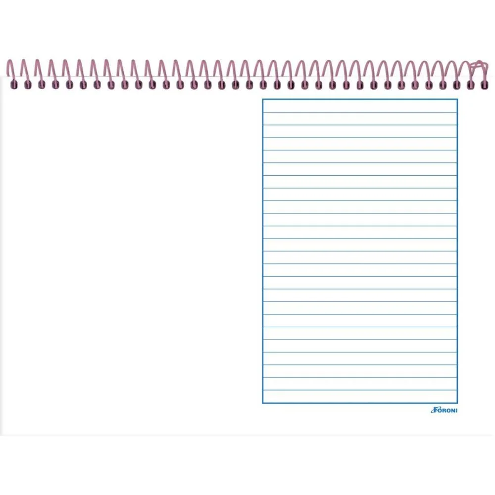 CADERNO DESENHO UNIV CAPA DURA TERNURITAS MEIA PAUTA 40F FORONI (PCT.C/10) - imagem 5