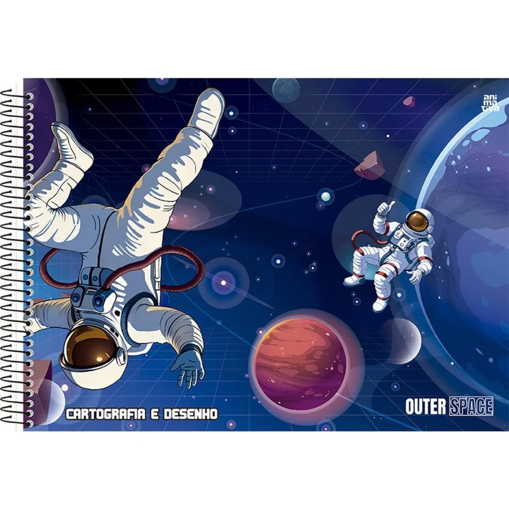 CADERNO DESENHO UNIV CAPA DURA OUTER SPACE 60F ANIMATIVA (PCT.C/05) - imagem 3
