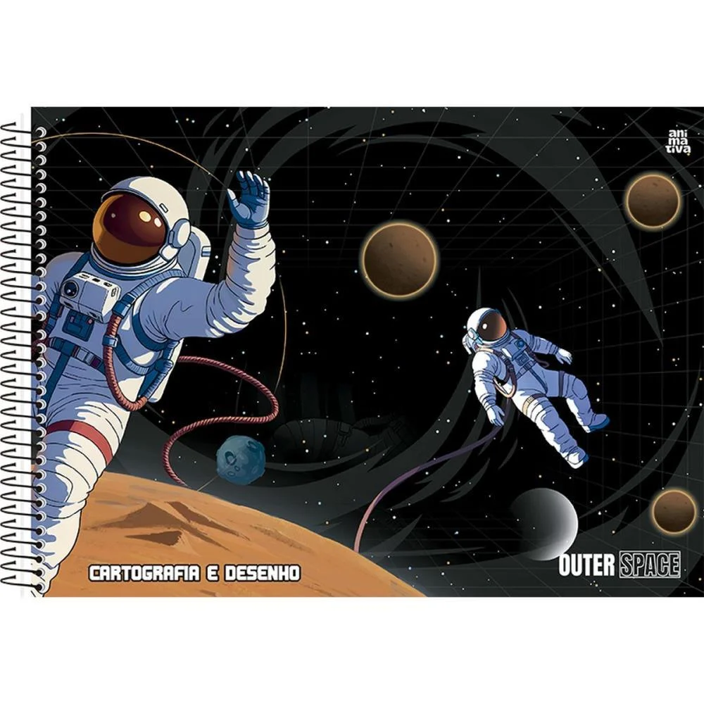 CADERNO DESENHO UNIV CAPA DURA OUTER SPACE 60F ANIMATIVA (PCT.C/05) - imagem 4