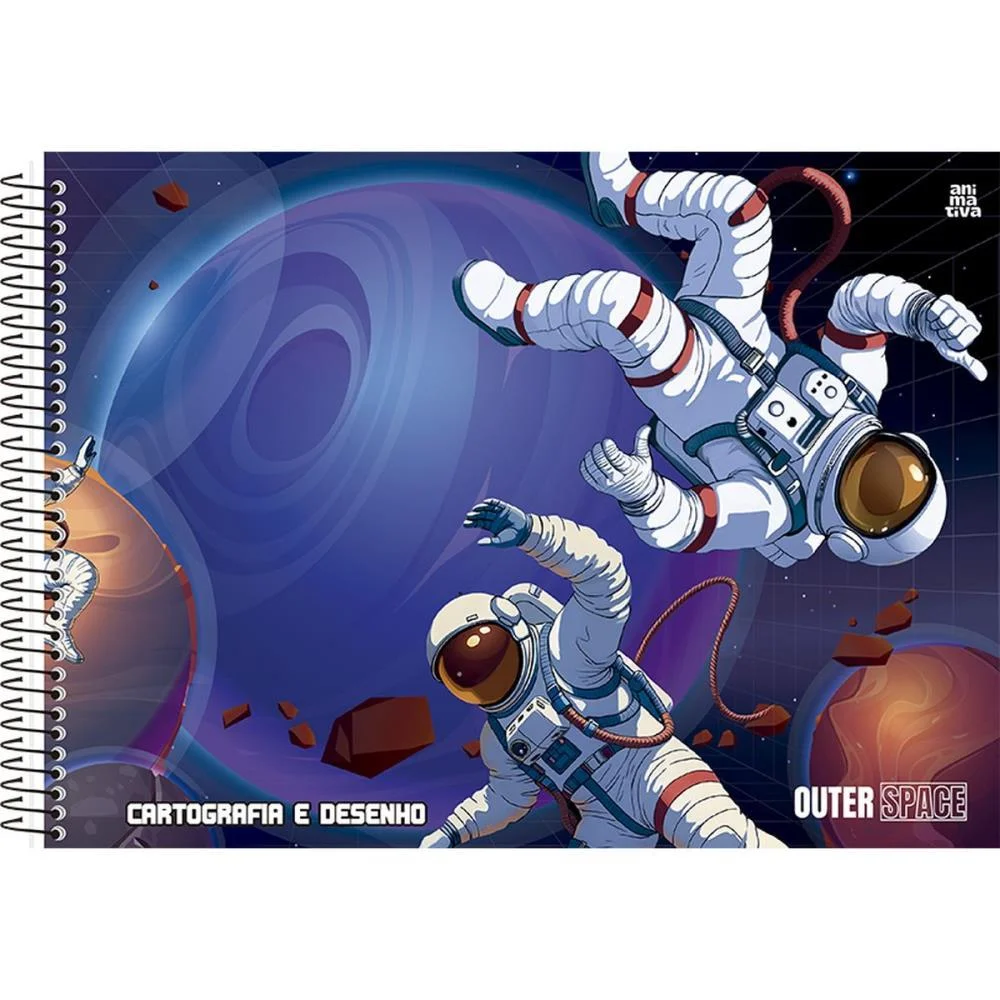 CADERNO DESENHO UNIV CAPA DURA OUTER SPACE 60F ANIMATIVA (PCT.C/05) - imagem 5