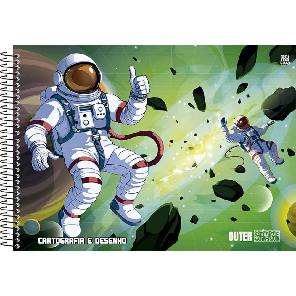 CADERNO DESENHO UNIV CAPA DURA OUTER SPACE 60F ANIMATIVA (PCT.C/05) - imagem 6