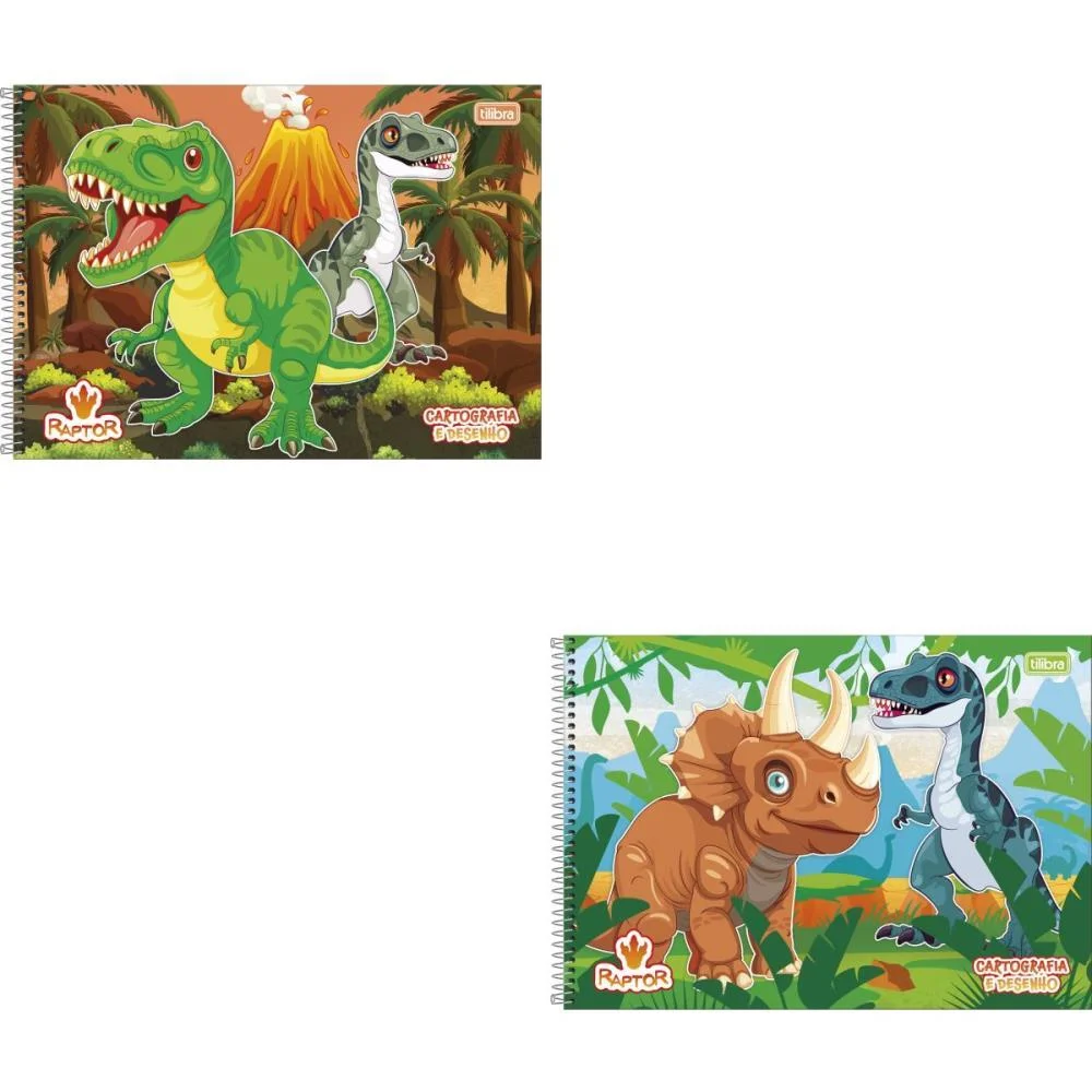 CADERNO DESENHO UNIV CAPA DURA RAPTOR 80FLS. TILIBRA (PCT.C/04) - imagem 2