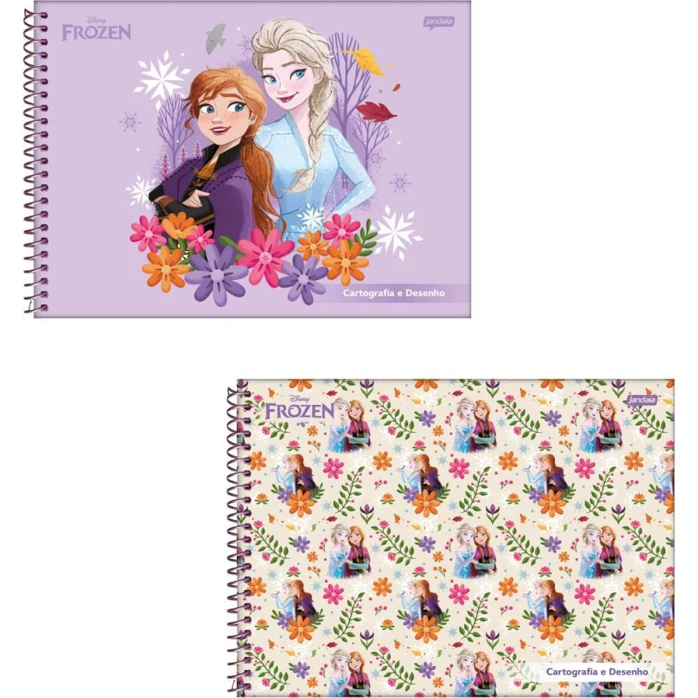CADERNO DESENHO UNIV CAPA DURA FROZEN 80FLS. JANDAIA (PCT.C/04) - imagem 3