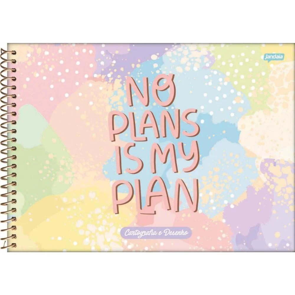 CADERNO DESENHO UNIV CAPA DURA LA CREME 80FLS. JANDAIA (PCT.C/04) - imagem 3