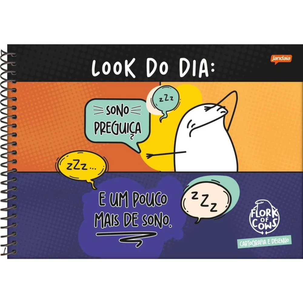 CADERNO DESENHO UNIV CAPA DURA FLORK 80FLS. JANDAIA (PCT.C/04) - imagem 4