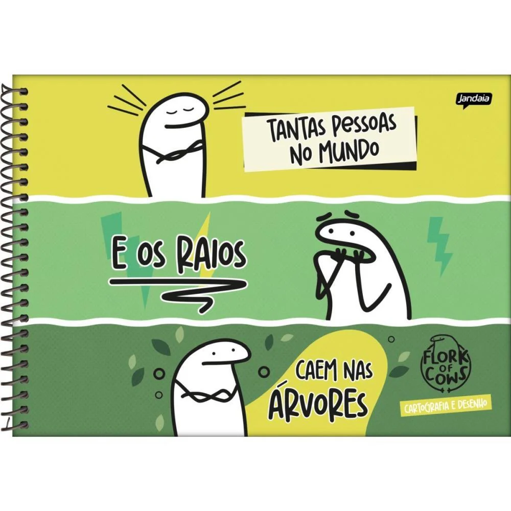CADERNO DESENHO UNIV CAPA DURA FLORK 80FLS. JANDAIA (PCT.C/04) - imagem 5
