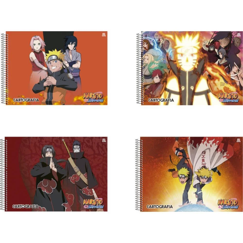 CADERNO DESENHO UNIV CAPA DURA NARUTO 60F ANIMATIVA (PCT.C/05) - imagem 5