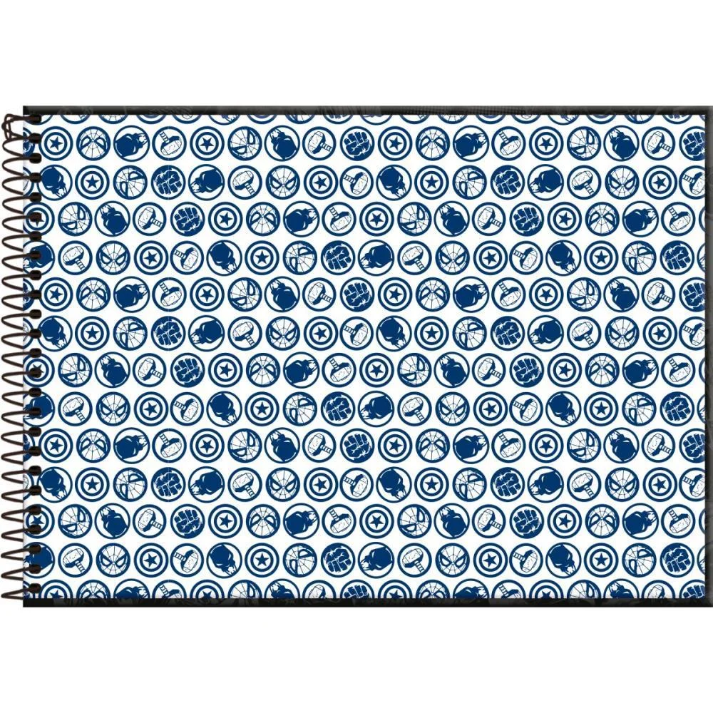 CADERNO DESENHO UNIV CAPA DURA MARVEL COMICS 80F FORONI (PCT.C/05) - imagem 4