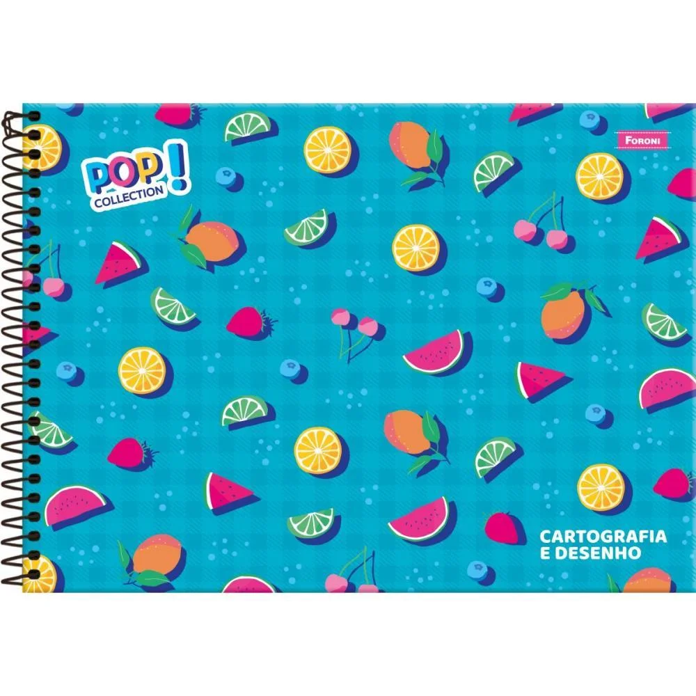 CADERNO DESENHO UNIV CAPA DURA POP COLLECTION 96FLS. FORONI (PCT.C/05) - imagem 2