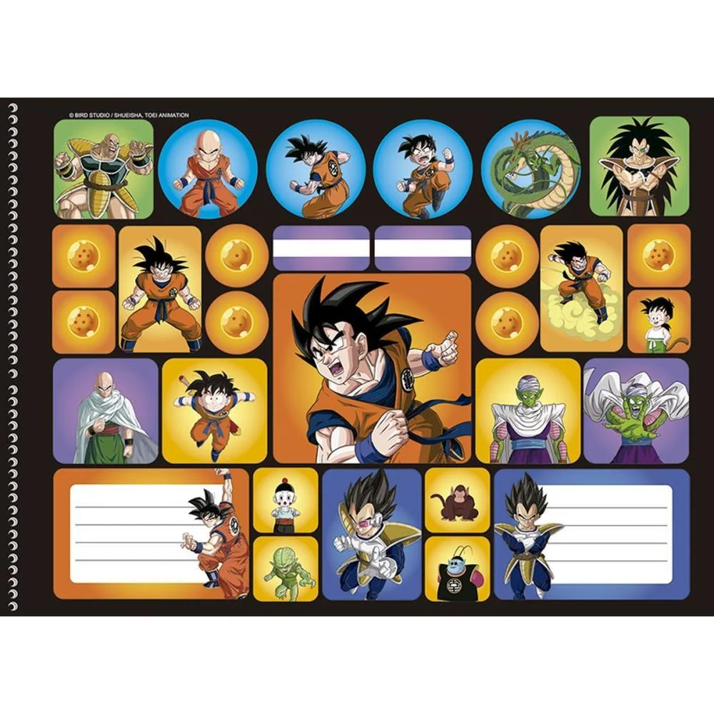 CADERNO DESENHO UNIV CAPA DURA DRAGON BALL Z 60F ANIMATIVA (PCT.C/05) - imagem 3