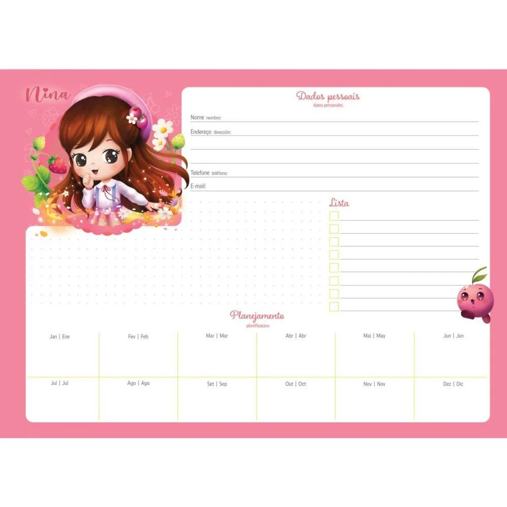 CADERNO DESENHO UNIV CAPA DURA NINA 80FLS JANDAIA (PCT.C/04) - imagem 6