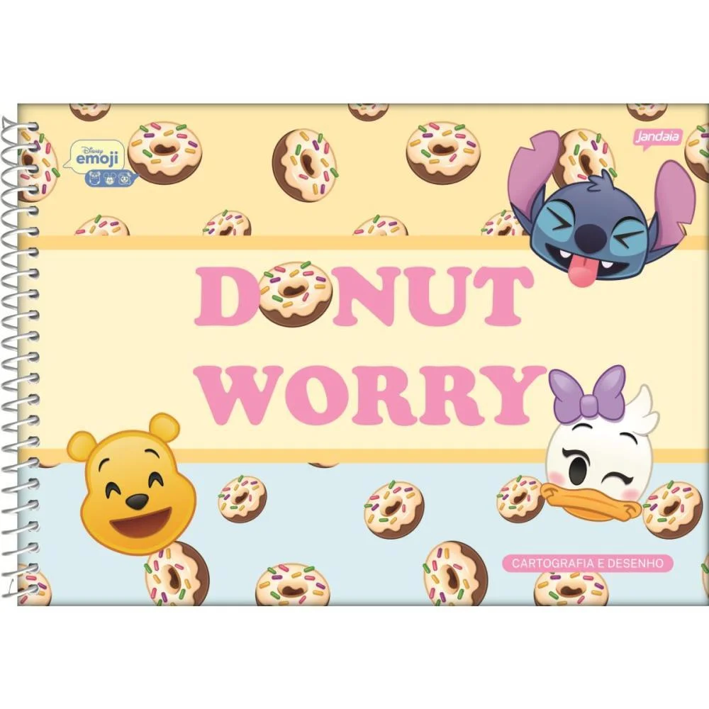 CADERNO DESENHO UNIV CAPA DURA DISNEY EMOJI 80FLS. JANDAIA (PCT.C/04) - imagem 5