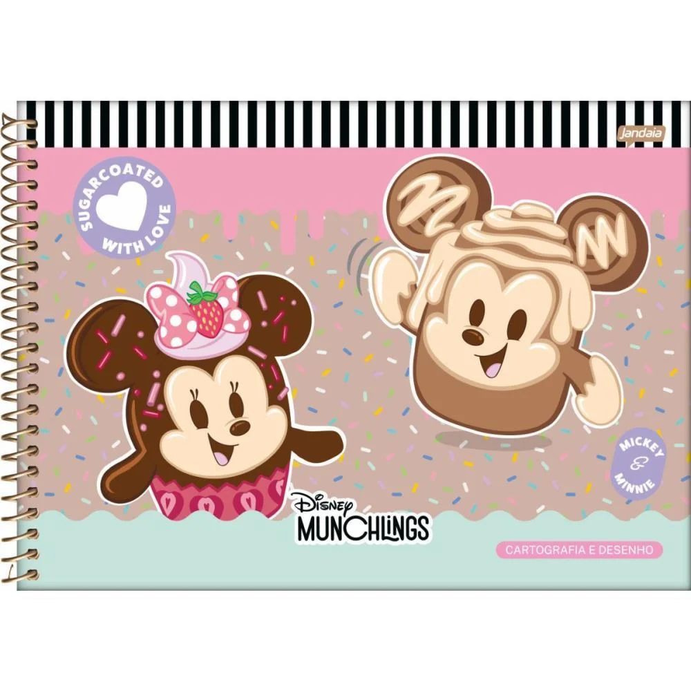 CADERNO DESENHO UNIV CAPA DURA DISNEY MUNCHILLINGS 80FLS JANDAIA (PCT.C/04) - imagem 4