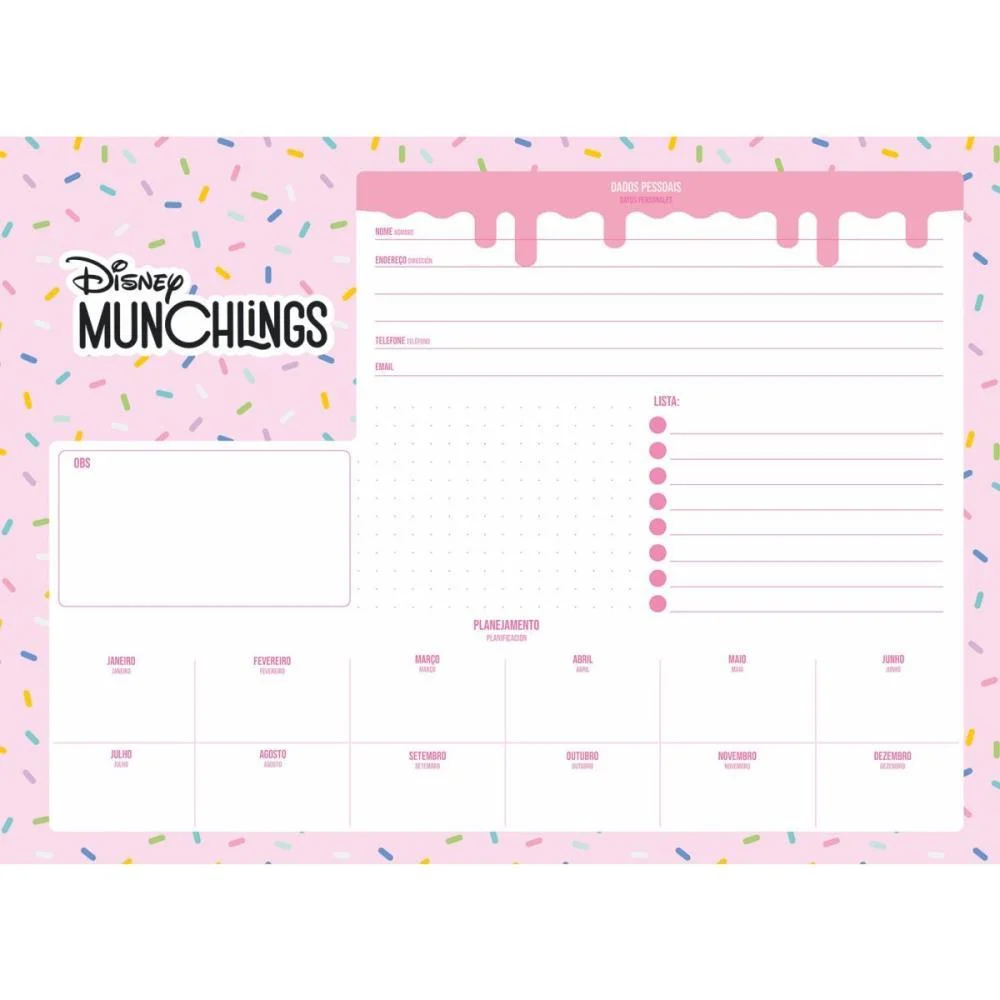 CADERNO DESENHO UNIV CAPA DURA DISNEY MUNCHILLINGS 80FLS JANDAIA (PCT.C/04) - imagem 6