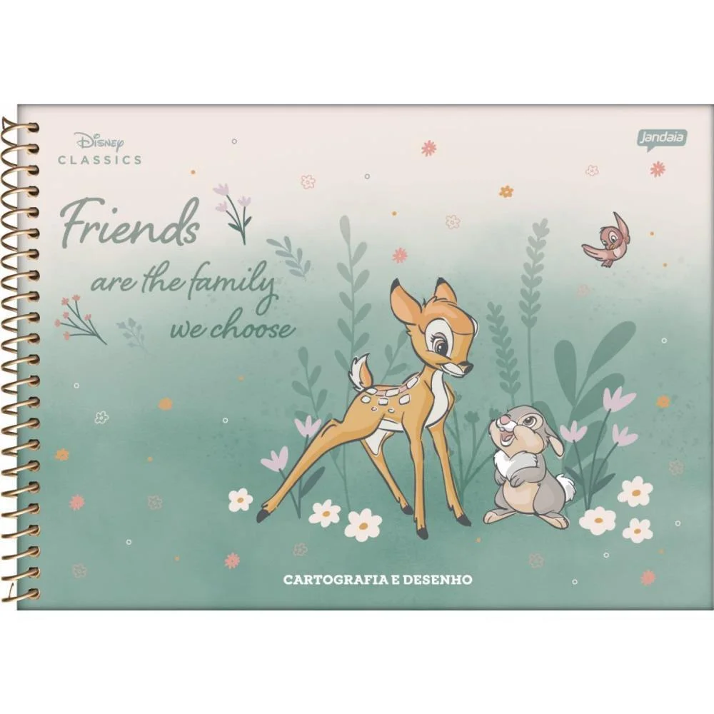CADERNO DESENHO UNIV CAPA DURA DISNEY CLASSICOS 80FLS. JANDAIA (PCT.C/04) - imagem 5
