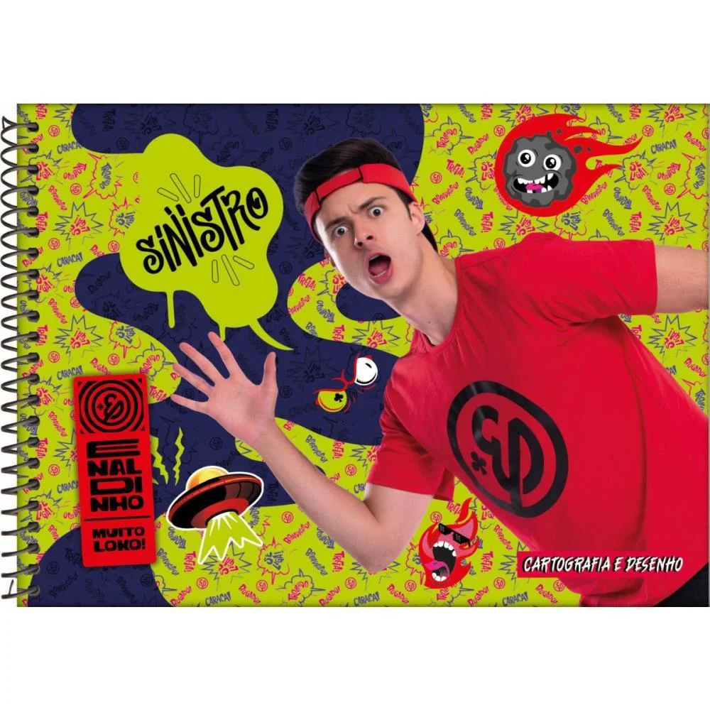 CADERNO DESENHO UNIV CAPA DURA ENALDINHO 80FLS. JANDAIA (PCT.C/04) - imagem 4