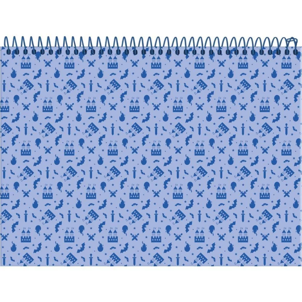 CADERNO DESENHO UNIV CAPA DURA AVENTURINOS MEIA PAUTA 40F FORONI (PCT.C/10) - imagem 4