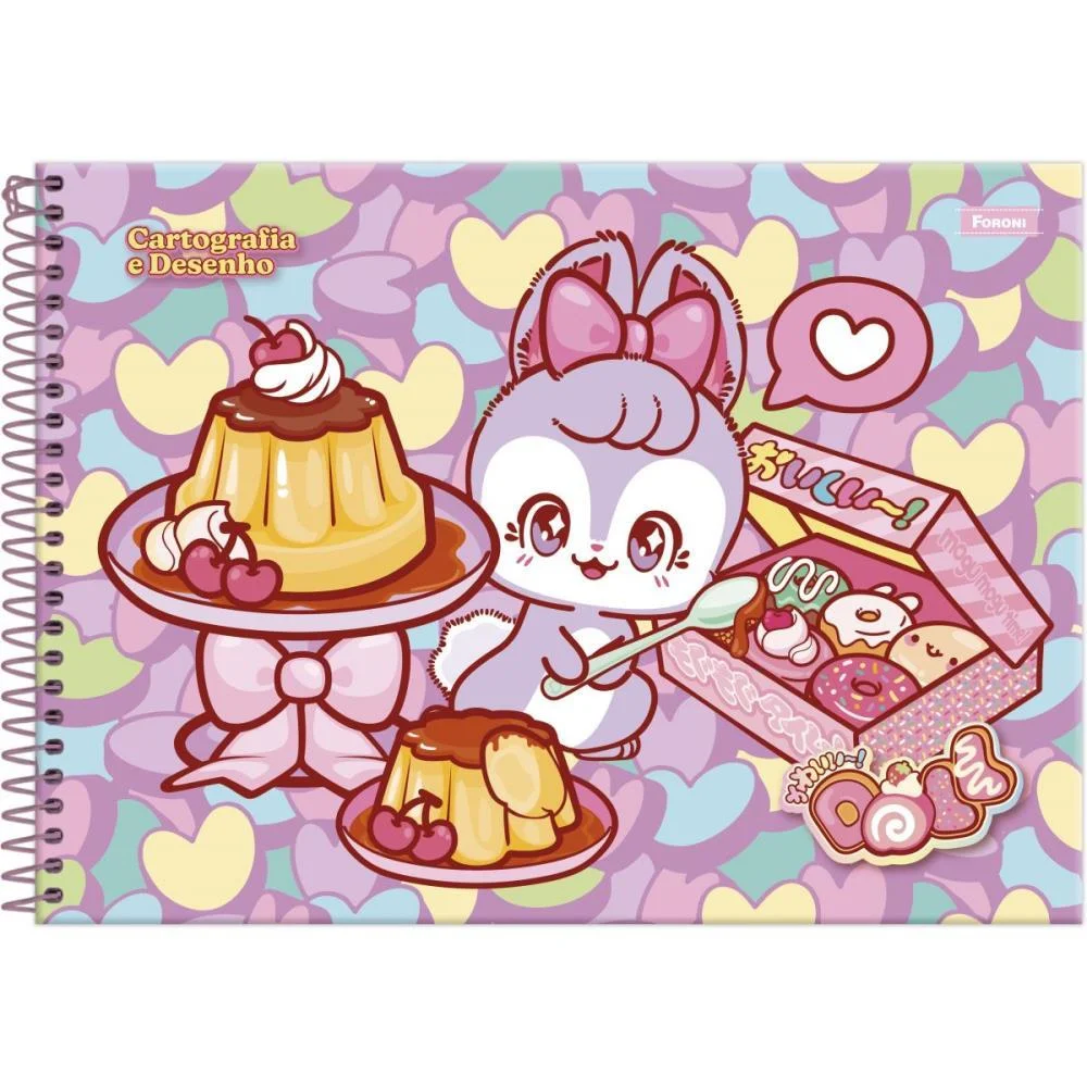 CADERNO DESENHO UNIV CAPA DURA DOLL 80FLS FORONI (PCT.C/05) - imagem 3