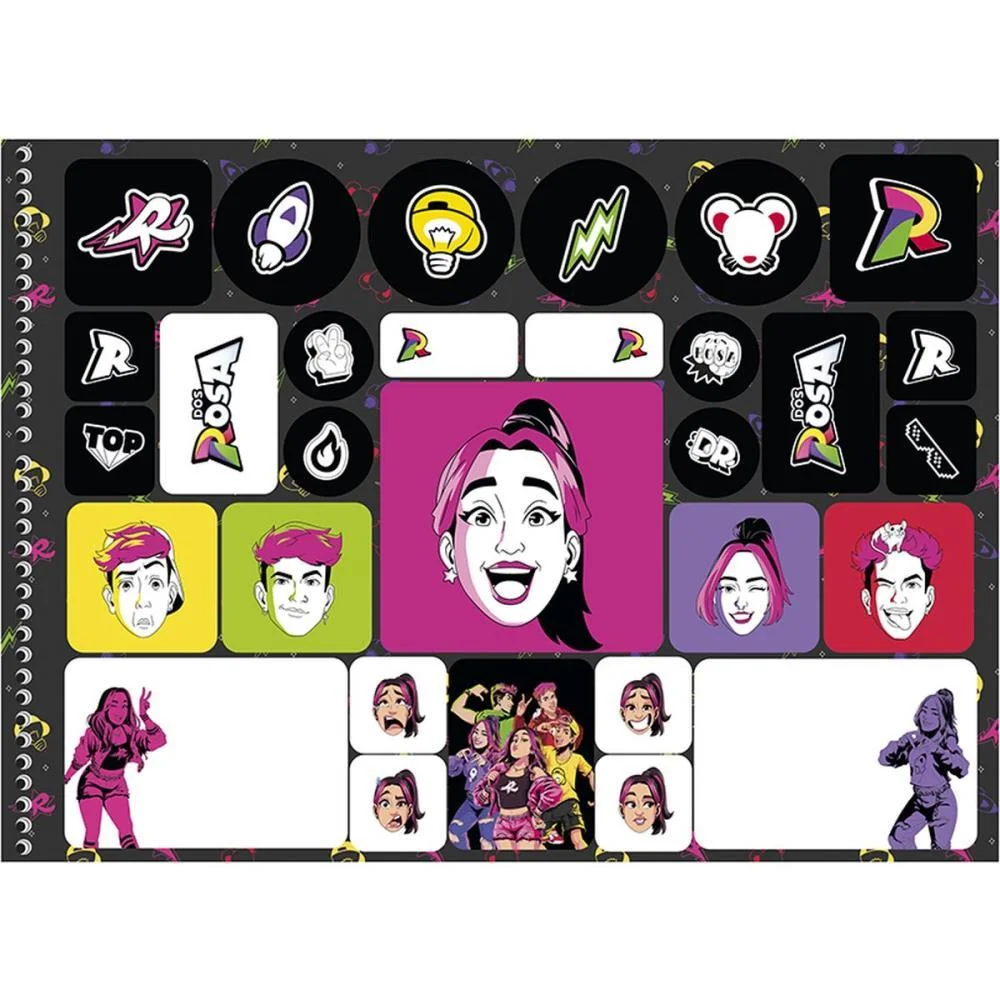 CADERNO DESENHO UNIV CAPA DURA DOS ROSA 60F ANIMATIVA (PCT.C/05) - imagem 4