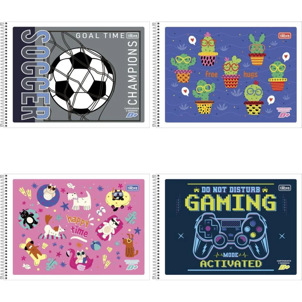 CADERNO DESENHO UNIVERSITARIO D+ 48F ESPIRAL FLEXIVEL TILIBRA (PCT.C/10) - imagem 2