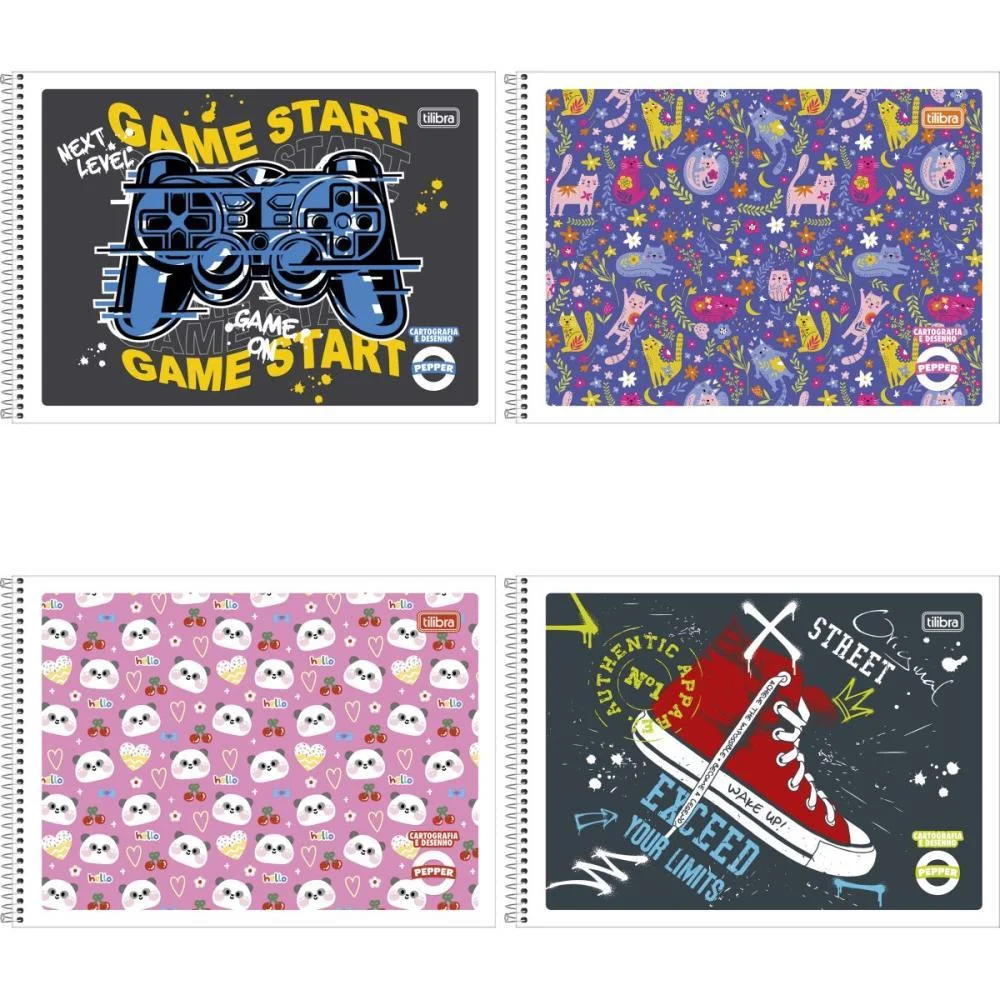 CADERNO DESENHO UNIVERSITARIO PEPPER 80FLS. ESP. FLEXIVEL TILIBRA (PCT.C/05) - imagem 2