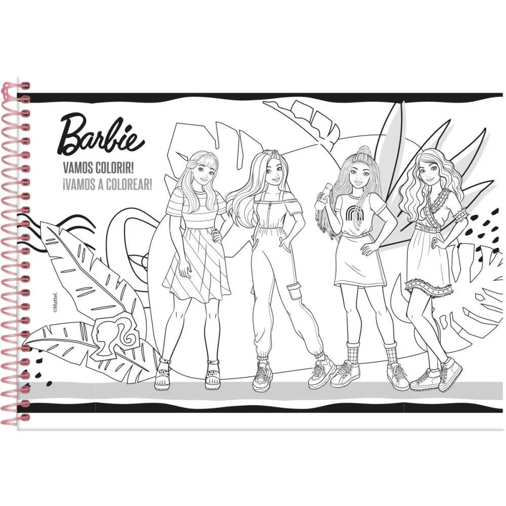 CADERNO DESENHO UNIV CAPA DURA BARBIE 80F FORONI (PCT.C/05) - imagem 5