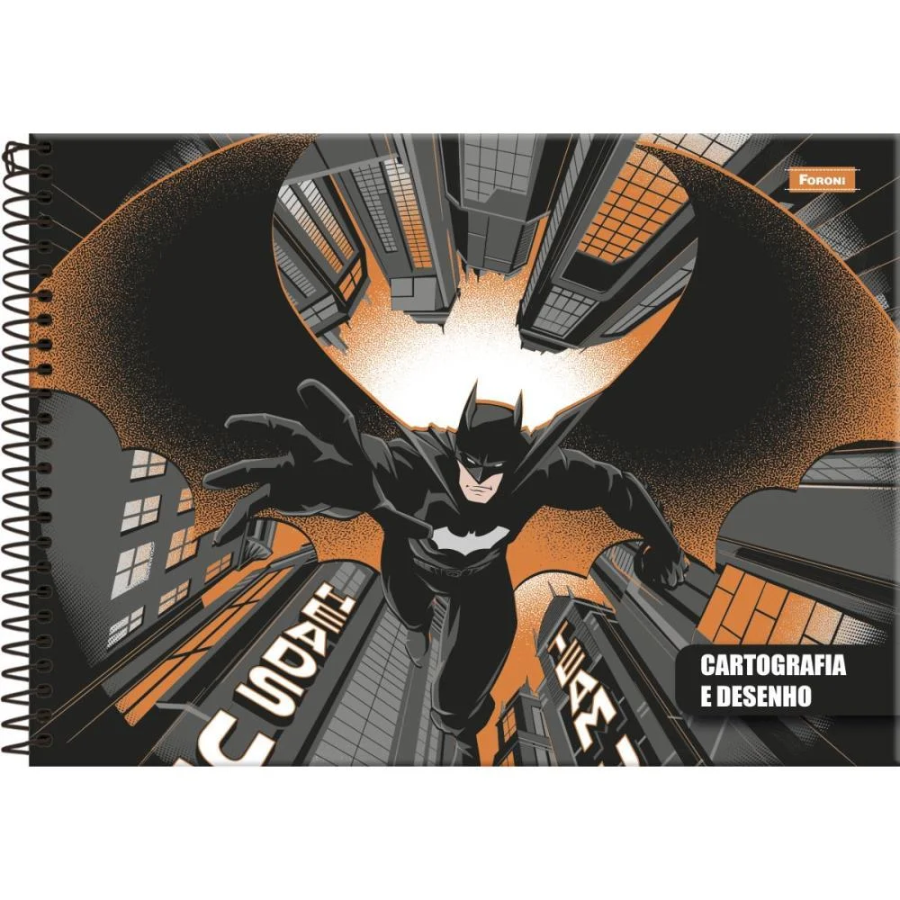 CADERNO DESENHO UNIV CAPA DURA BATMAN 80FLS. FORONI (PCT.C/05) - imagem 3