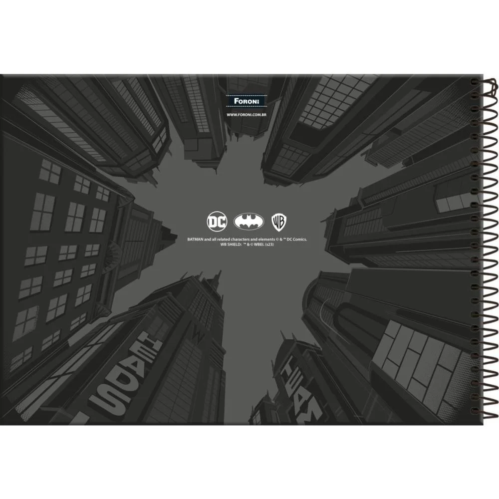 CADERNO DESENHO UNIV CAPA DURA BATMAN 80FLS. FORONI (PCT.C/05) - imagem 4