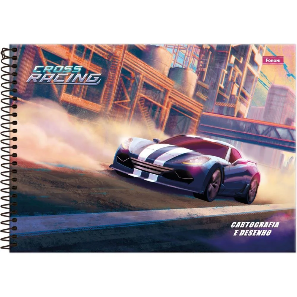CADERNO DESENHO UNIV CAPA DURA CROSS RACING 80F FORONI (PCT.C/05) - imagem 4