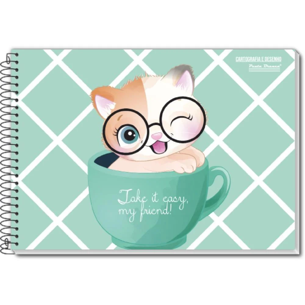 CADERNO DESENHO UNIVERSITARIO UAU 96FLS. PAUTA BRANCA (PCT.C/04) - imagem 4