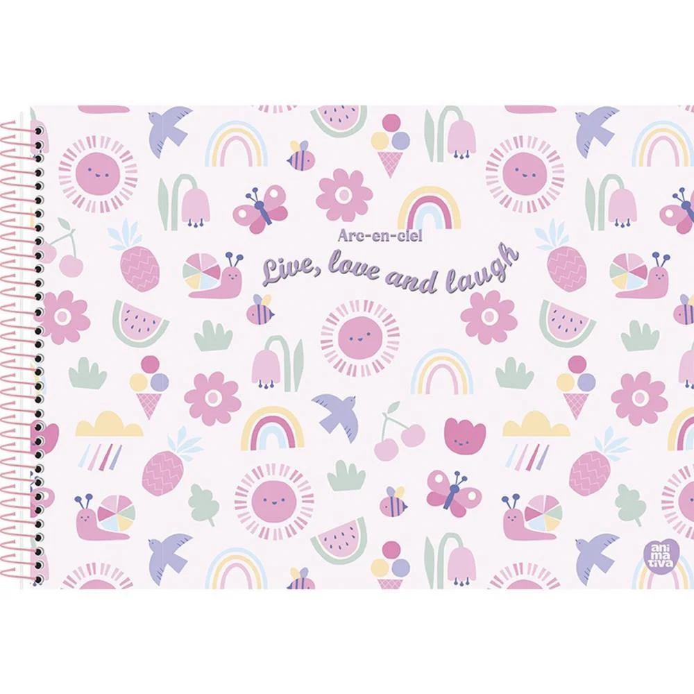 CADERNO DESENHO UNIV CAPA DURA ARC-EN-CIEL 60F ANIMATIVA (PCT.C/05) - imagem 3