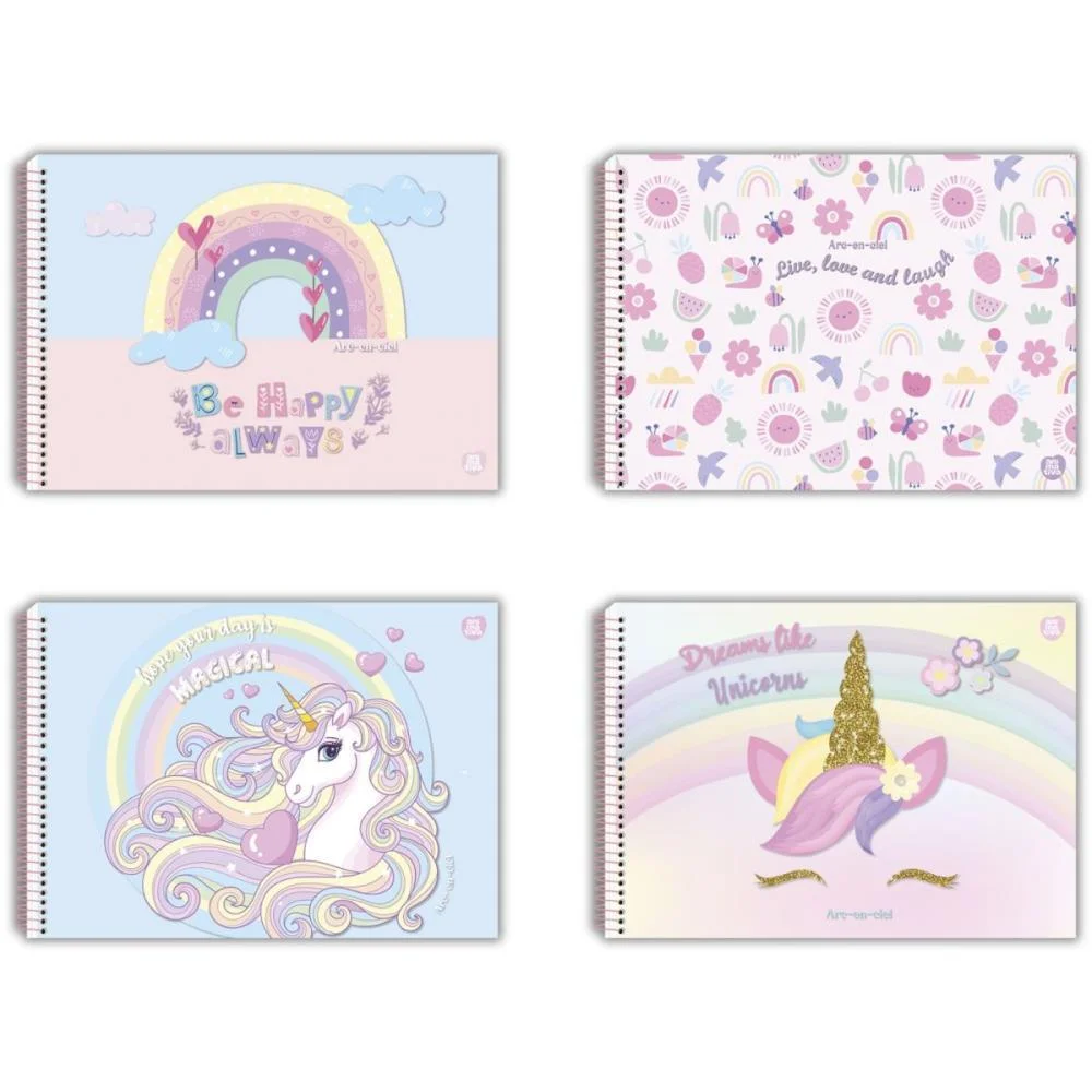 CADERNO DESENHO UNIV CAPA DURA ARC-EN-CIEL 60F ANIMATIVA (PCT.C/05) - imagem 5