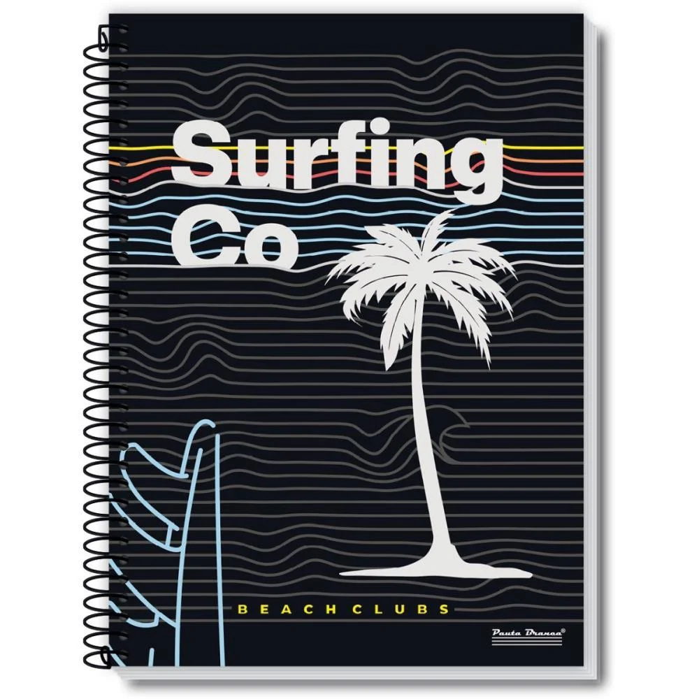 CADERNO ESPIRAL 1/4 CAPA DURA ROX MASCULINO 48FLS. PAUTA BRANCA (PCT.C/10) - imagem 2