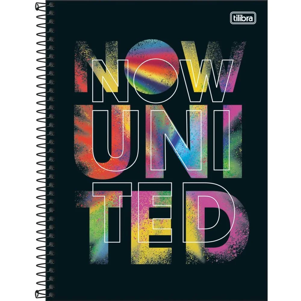 CADERNO ESPIRAL 1/4 CAPA DURA NOW UNITED 80FLS. TILIBRA (PCT.C/04) - imagem 3