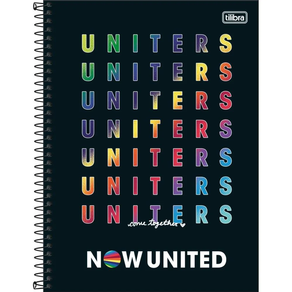 CADERNO ESPIRAL 1/4 CAPA DURA NOW UNITED 80FLS. TILIBRA (PCT.C/04) - imagem 5