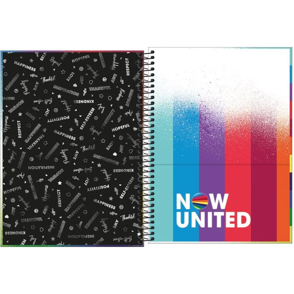 CADERNO ESPIRAL 1/4 CAPA DURA NOW UNITED 80FLS. TILIBRA (PCT.C/04) - imagem 6