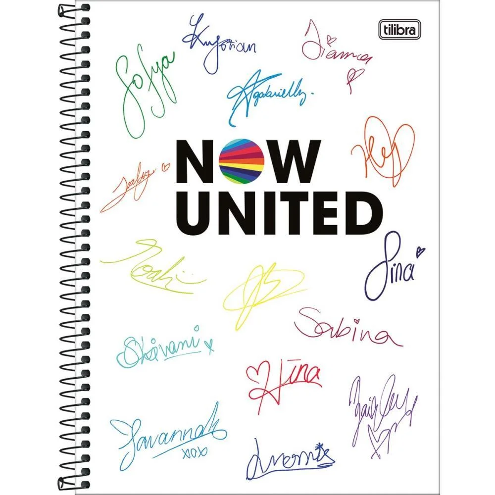 CADERNO ESPIRAL 1/4 CAPA DURA NOW UNITED 80FLS. TILIBRA (PCT.C/04) - imagem 7