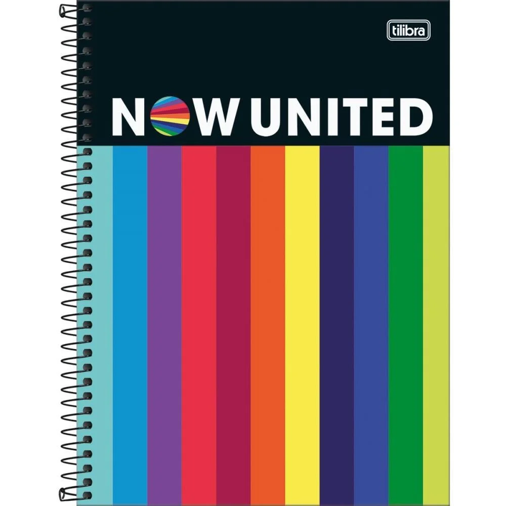 CADERNO ESPIRAL 1/4 CAPA DURA NOW UNITED 80FLS. TILIBRA (PCT.C/04) - imagem 8