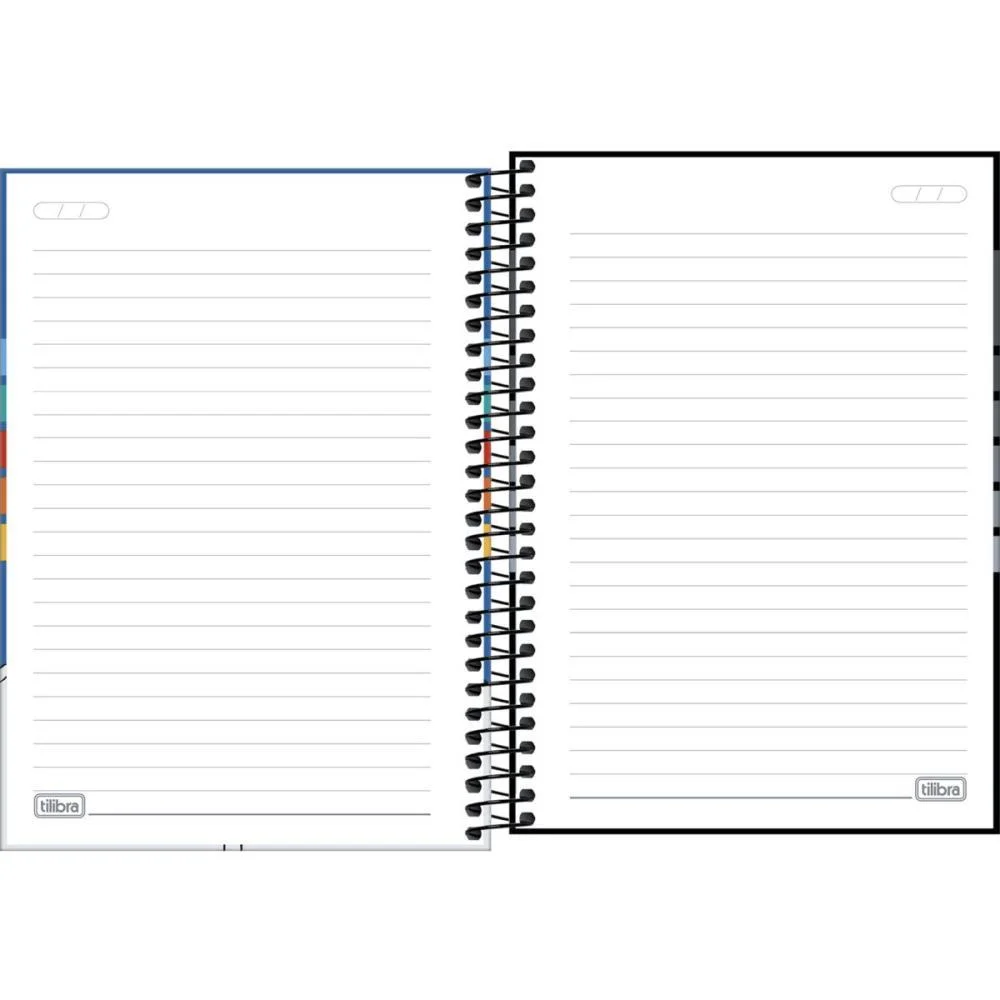 CADERNO ESPIRAL 1/4 CAPA DURA PEPPER 80FLS. MASCULINO TILIBRA (PCT.C/04) - imagem 3